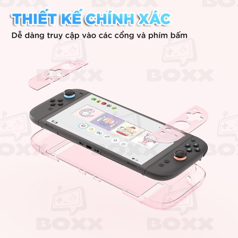 Case trong suốt chính hãng GeekShare cho Nintendo Switch 2, Ốp trong suốt cho Nintendo Switch 2