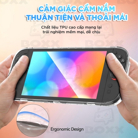 Case trong suốt chính hãng GeekShare cho Nintendo Switch 2, Ốp trong suốt cho Nintendo Switch 2