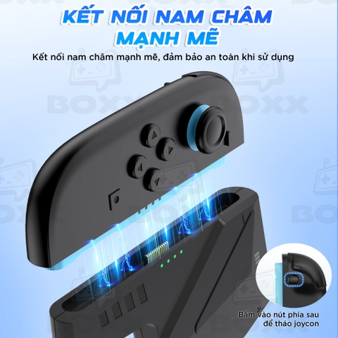 Grip Sạc Joy Con chữ V cho Nintendo Switch 2 chính hãng IINE