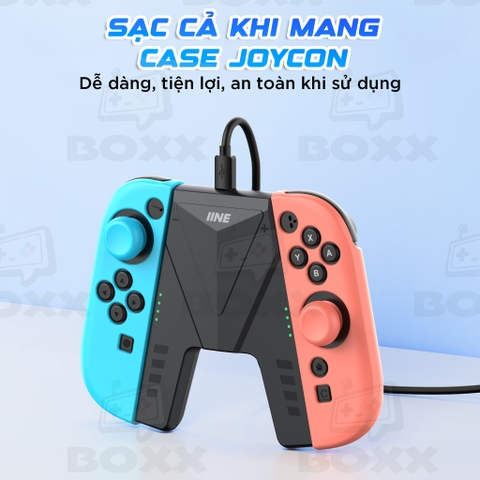 Grip Sạc Joy Con chữ V cho Nintendo Switch 2 chính hãng IINE