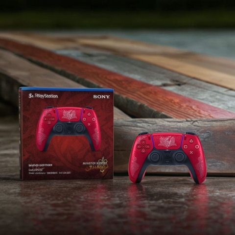 Tay Cầm PS5 DualSense Monster Hunter Wilds Limited Edition