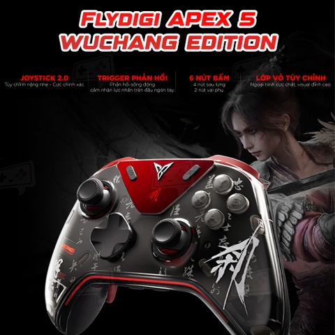 Tay cầm Flydigi Apex 5 phiên bản WUCHANG Fallen Feathers