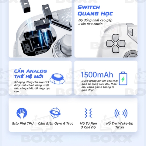 Tay cầm Machenike F1 FPS - Joystick TMR, Macro cho Nintendo Switch, PC, Laptop