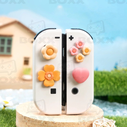 Núm bọc Analog + Nút Dán cho Nintendo Switch Oled chính hãng GeekShare