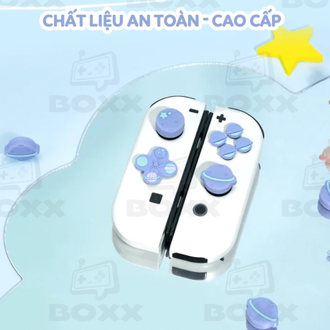 Núm bọc Analog + Nút Dán cho Nintendo Switch Oled chính hãng GeekShare