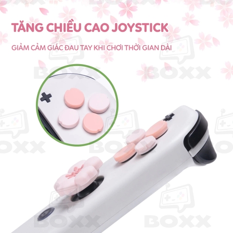 Núm bọc Analog + Nút Dán cho Nintendo Switch Oled chính hãng GeekShare