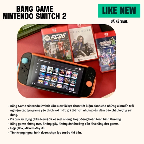 Băng Game Nintendo Switch 2 Like New đã qua sử dụng, ảnh thông tin 2