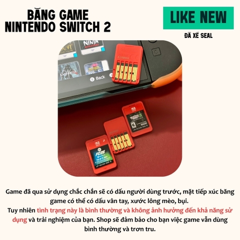 Băng Game Nintendo Switch 2 Like New đã qua sử dụng, ảnh thông tin 4