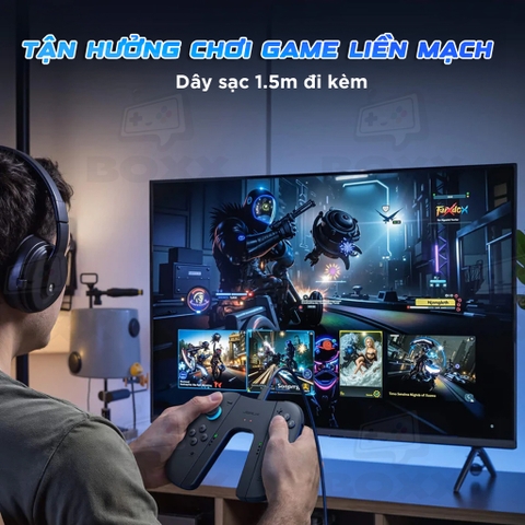 Grip Sạc Joy-Con chữ V cho Nintendo Switch 2 chính hãng JSAUX, Joy-Con Charging Grip for Switch 2