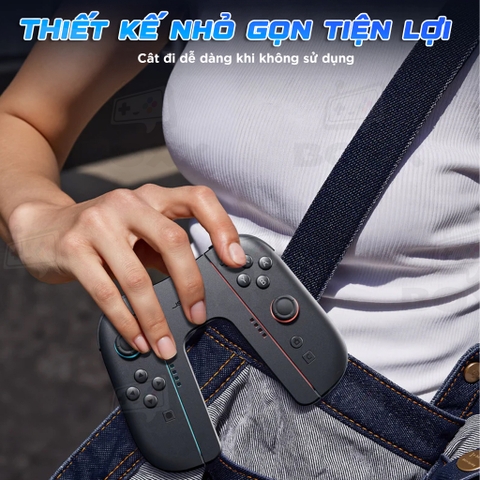 Grip Sạc Joy-Con chữ V cho Nintendo Switch 2 chính hãng JSAUX, Joy-Con Charging Grip for Switch 2