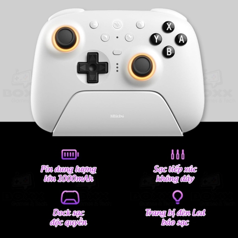Tay cầm 8Bitdo Ultimate 2 Bluetooth Controller cho Nintendo Switch, Nintendo Switch 2 phiên bản Pikachu