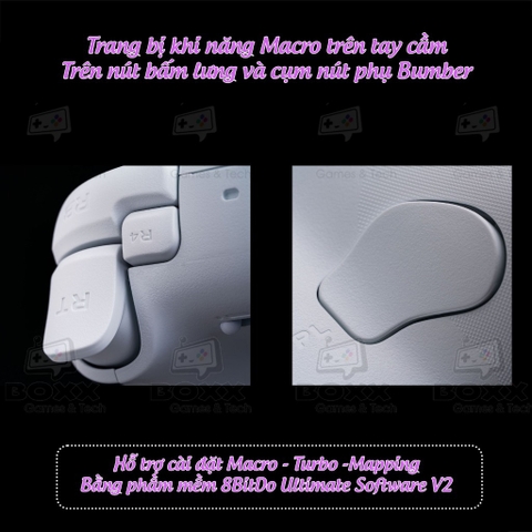 Tay cầm 8Bitdo Ultimate 2 Bluetooth Controller cho Nintendo Switch, Nintendo Switch 2 phiên bản Pikachu