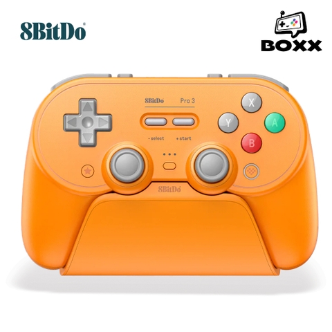 Tay cầm 8BitDo Pro 3 cho Nintendo Switch, Nintendo Switch 2, TMR Joysticks, Charging Dock, Trigger Lock