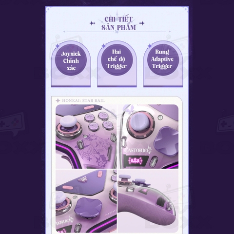 Tay cầm Flydigi Apex 5 phiên bản Honkai: Star Rail Castorice Limited Edition