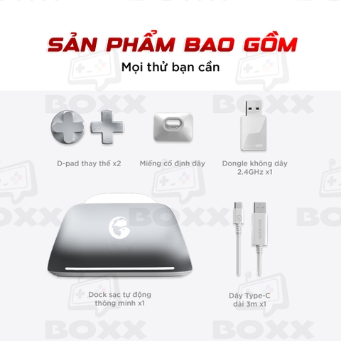 Tay Cầm GameSir G7 Pro hỗ trợ Macro, Phím Cơ, Polling Rate 1000Hz Kèm Dock Sạc