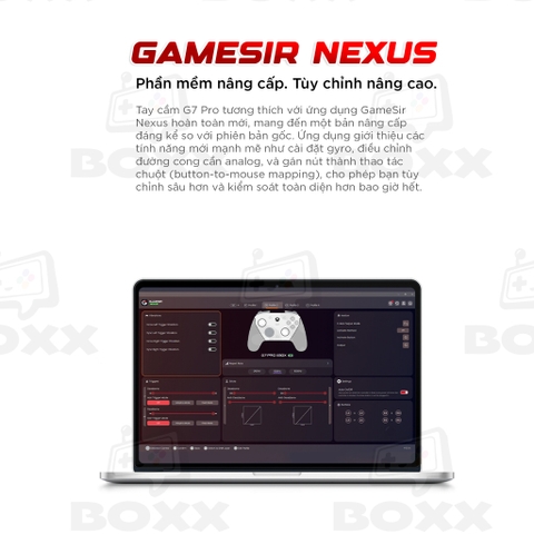 Tay Cầm GameSir G7 Pro hỗ trợ Macro, Phím Cơ, Polling Rate 1000Hz Kèm Dock Sạc