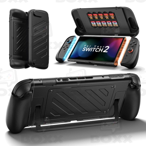 Ốp lưng tay cầm NeoGrip Split Protective Case JSAUX cho Nintendo Switch 2 hỗ trợ Dock, Chống mỏi tay
