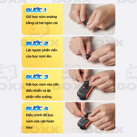 Núm bọc Analog cho Nintendo Switch 2 bộ 6 nút chính hãng JSAUX