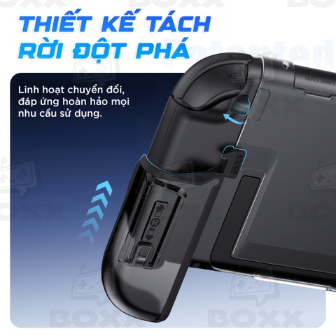 Ốp lưng Skull & Co FissionGrip cho Nintendo Switch 2, Savage Raven by Skull & Co FissionGrip