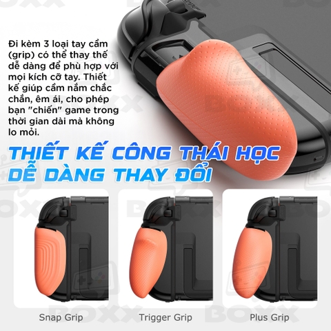 Ốp lưng Skull & Co FissionGrip cho Nintendo Switch 2, Savage Raven by Skull & Co. FissionGrip