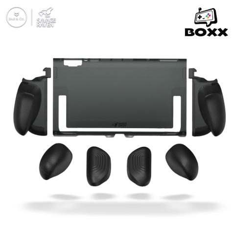 Ốp lưng Skull & Co FissionGrip cho Nintendo Switch 2, Savage Raven by Skull & Co FissionGrip