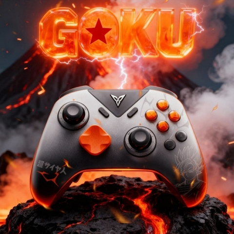 Tay cầm Flydigi Vader 5 Pro Phiên Bản Goku cho Nintendo Switch, PC, Laptop, Steam Deck