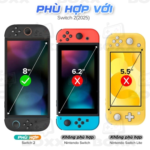 Kính cường lực cho Nintendo Switch 2, Miếng dán màn hình Nintendo Switch 2