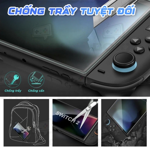 Kính cường lực cho Nintendo Switch 2, Miếng dán màn hình Nintendo Switch 2