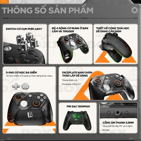 Tay Cầm GameSir G7 Pro Zenless Zone Zero Edition Wireless Controller cho Xbox, PC & Android