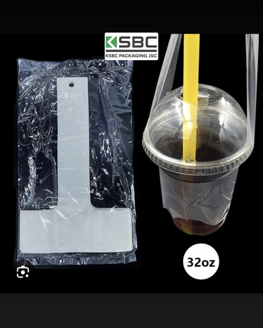 T-shaped Plastic Bags Clear Single Cup