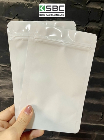 Milky white three side sealed Bag