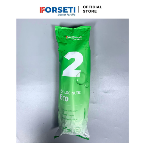 Lõi lọc thô số 2 Kangaroo Eco (mẫu mới nhất) lắp cho máy lọc nước RO có 3 cốc lọc 10inch - Hàng chính hãng