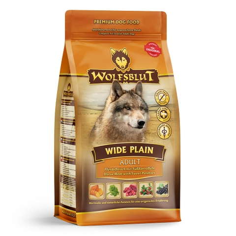 Hạt cho chó trưởng thành WOLFSBLUT WIDE PLAIN vị Thịt ngựa & Khoai lang