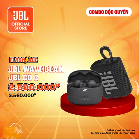 [COMBO ĐỘC QUYỀN 10] COMBO LOA BLUETOOTH GO 3 & TAI NGHE BLUETOOTH JBL TUNE BEAM