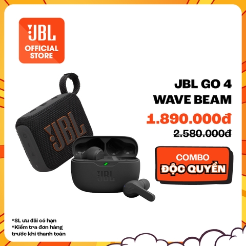 [COMBO ĐỘC QUYỀN 7] COMBO LOA BLUETOOTH GO 4 & TAI NGHE BLUETOOTH JBL WAVE BEAM