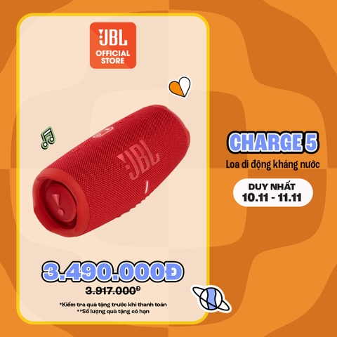 Loa Bluetooth JBL Charge 5 - Hàng Chính Hãng