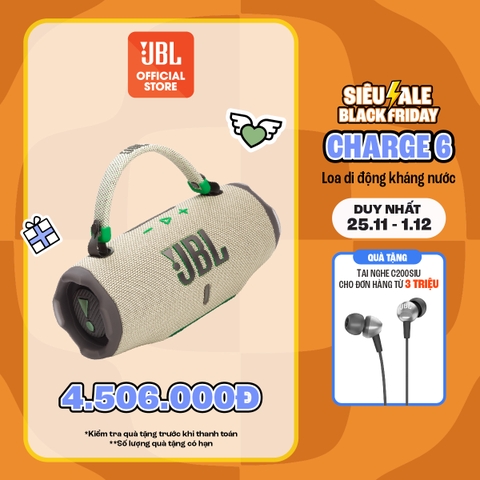 [NHẬP NOV05 GIẢM THÊM 5%] Loa Bluetooth JBL Charge 6 - Hàng Chính Hãng