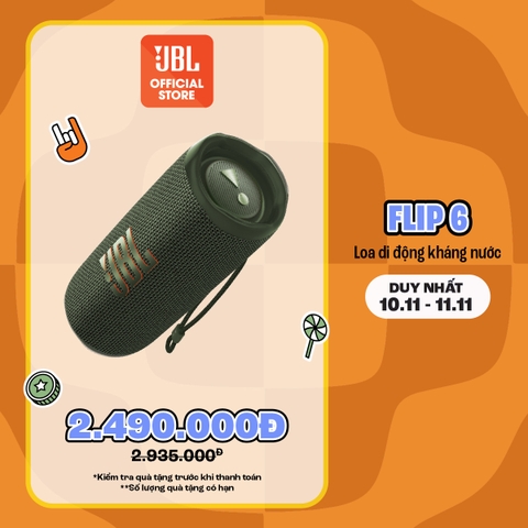 Loa Bluetooth JBL Flip 6 - Hàng Chính Hãng