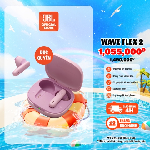 Tai nghe Bluetooth JBL Wave Flex 2 - Hàng chính hãng