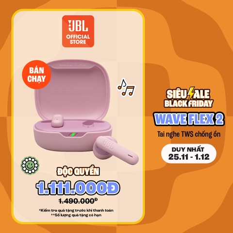Tai nghe Bluetooth JBL Wave Flex 2 - Hàng chính hãng