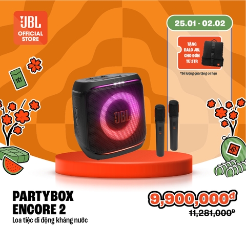 Loa JBL PartyBox Encore 2 (Kèm 2 Micro) - Hàng Chính Hãng