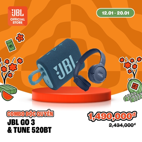 [COMBO ĐỘC QUYỀN 2] LOA BLUETOOTH GO 3 & TAI NGHE BLUETOOTH T520BT