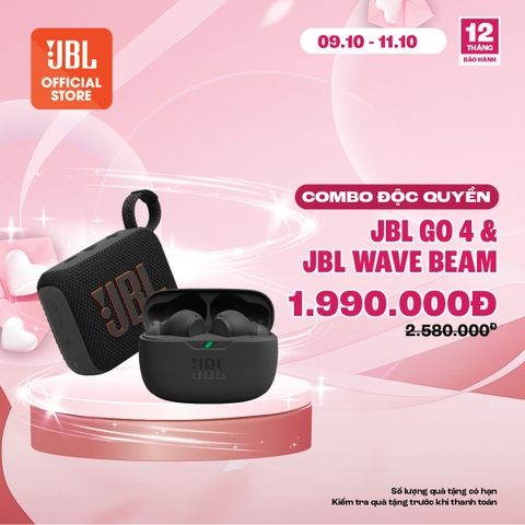 [COMBO ĐỘC QUYỀN 7] COMBO LOA BLUETOOTH GO 4 & TAI NGHE BLUETOOTH JBL WAVE BEAM