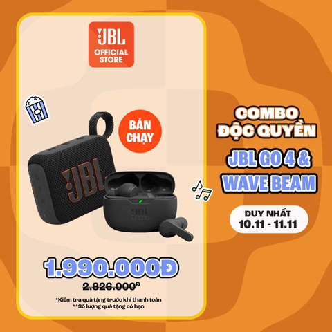 [COMBO ĐỘC QUYỀN 7] COMBO LOA BLUETOOTH GO 4 & TAI NGHE BLUETOOTH JBL WAVE BEAM