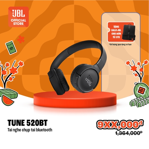 Tai Nghe bluetooth  chụp tai JBL Tune 520BT - Hàng Chính Hãng