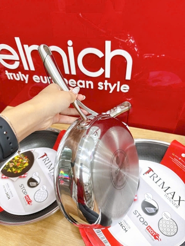 Chảo Inox liền khối chống dính Ceramic Elmich Premium Hybrid 24cm