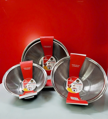 Bộ tô kèm rổ Inox Kalpen - 24cm I9 I10 I11