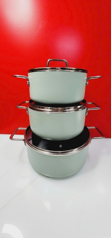 Bộ nồi chống dính Ceramic Elmich EL5241SK01 Size 18,20,24cm