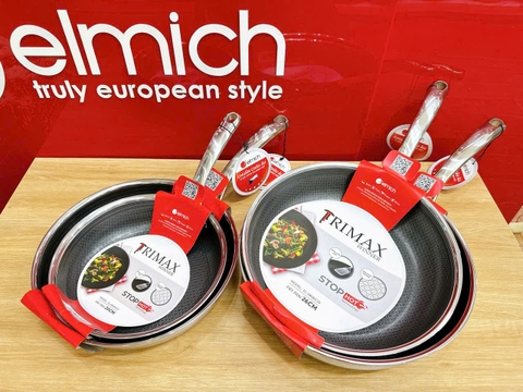 Chảo Inox liền khối chống dính Ceramic Elmich Premium Hybrid 20cm
