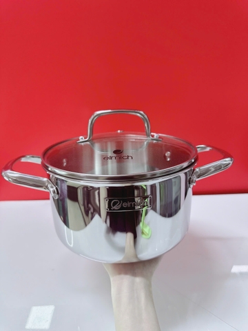 Nồi inox liền khối Elmich Trimax Napoli EL2538IN18 size 18cm ,20cm,24cm